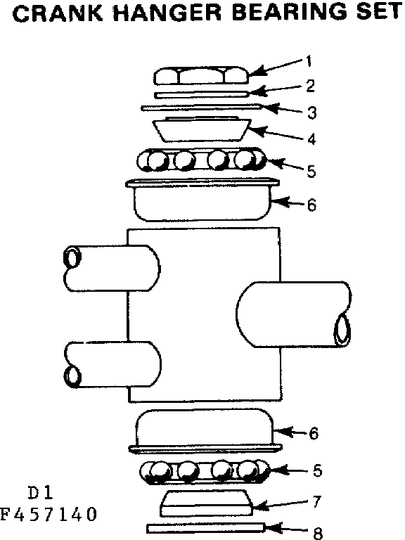 Crank hanger bearing set