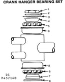 Crank hanger bearing set