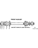 Front hub set