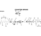 Sears 502457210 coaster brake diagram