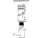 Sears 502457220 head bearing set diagram