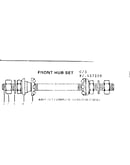 Front hub set