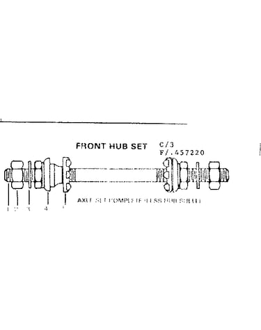 Front hub set