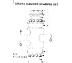Sears 502457221 crank hanger bearing set diagram