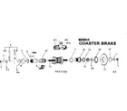 Sears 502457230 coaster brake diagram