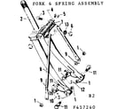 Sears 502457240 fork & spring assy diagram