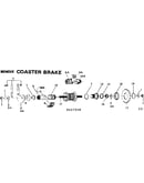 Coaster brake/bendix