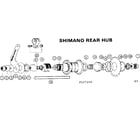 Sears 502457240 shimano rear hub diagram
