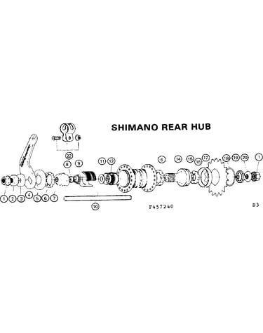 Shimano rear hub