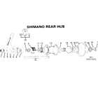 Sears 502457291 shimano rear hub diagram