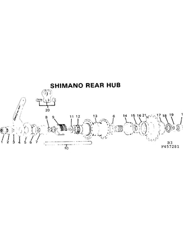 Shimano rear hub