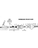 Shimano rear hub