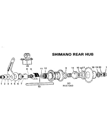 Shimano rear hub