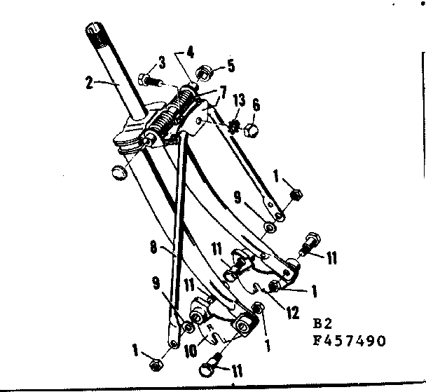 FORK AND SPRING ASSEMBLY