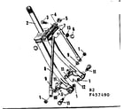 Sears 502457490 fork and spring assembly diagram