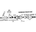 Sears 502457490 shimano rear hub diagram