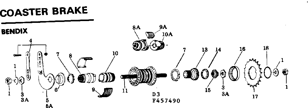 BENDIX COASTER BRAKE