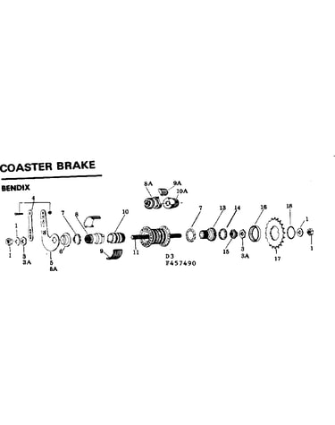 Bendix coaster brake