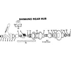 Sears 502457510 shimano rear hub diagram