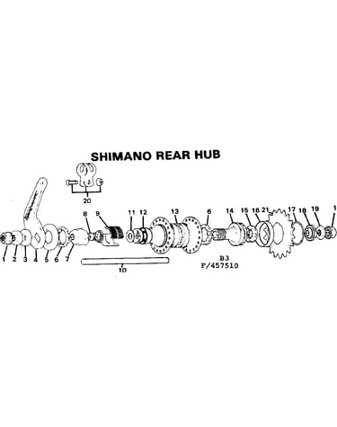 Shimano rear hub
