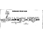 Sears 502457530 shimano rear hub diagram
