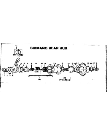 Shimano rear hub