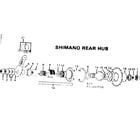 Sears 502457550 shimano rear hub diagram