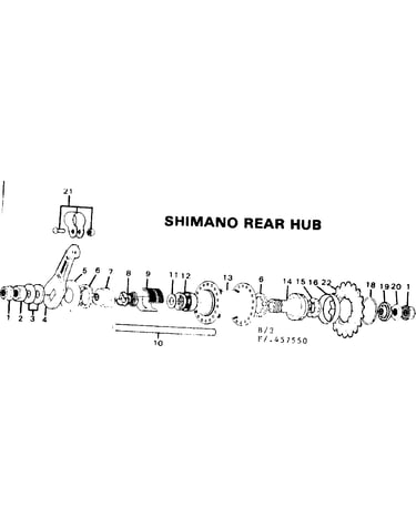 Shimano rear hub