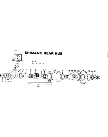 Shimano rear hub