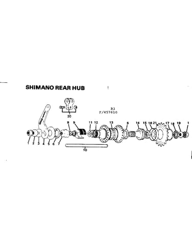 Shimano rear hub