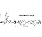 Sears 502457720 shimano rear hub diagram