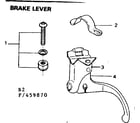 Sears 502459870 brake lever diagram