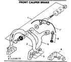 Sears 502459870 front caliper brake diagram