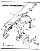 Rear caliper brake