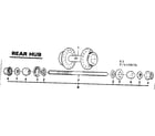Sears 502459870 rear hub diagram