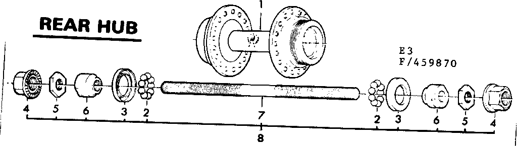 Rear hub