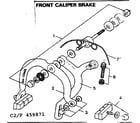 Sears 502459871 front caliper brake diagram