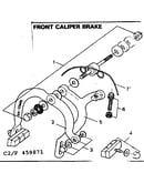 Front caliper brake