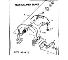 Sears 502459871 rear caliper brake diagram