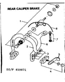 Rear caliper brake
