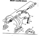 Sears 502459872 front caliper brake diagram