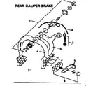 Sears 502459872 rear caliper brake diagram