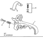 Sears 502459910 brake lever diagram