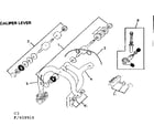 Sears 502459910 caliper lever diagram