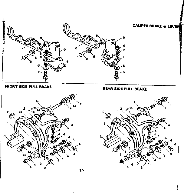 Caliper brake & lever