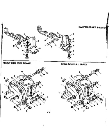 Caliper brake & lever
