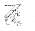 Sears 502459970 rear caliper brake diagram