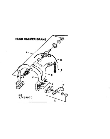 Rear caliper brake