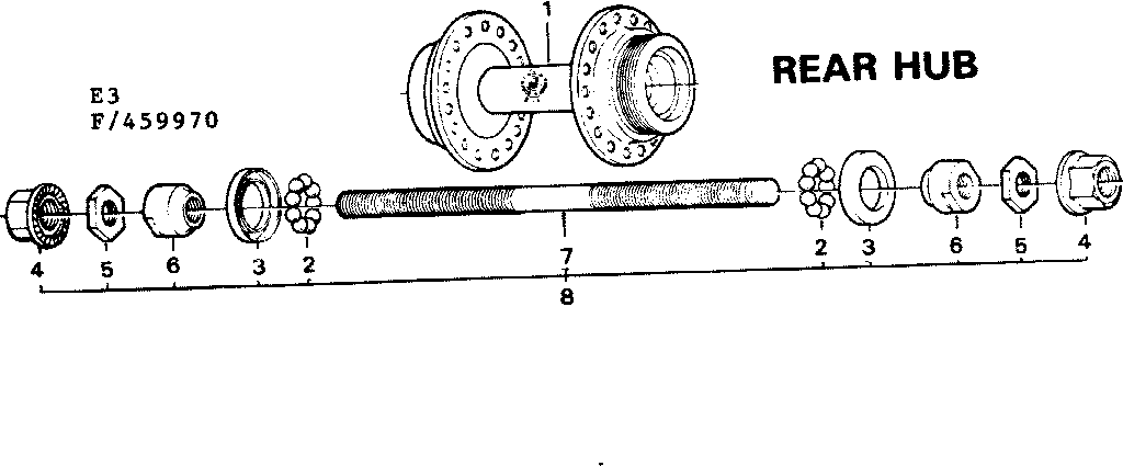 Rear hub