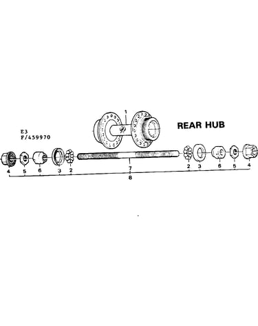 Rear hub
